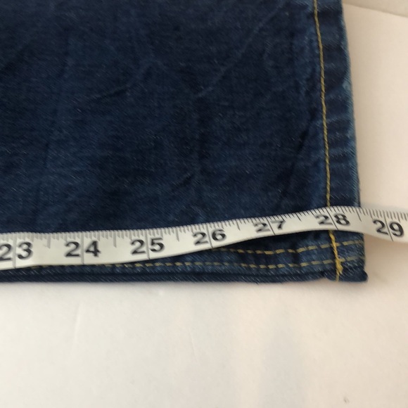 Levi’s 502 jeans size 14 Regular Taper 27x27 dark wash distressed. NWT - Picture 12 of 13